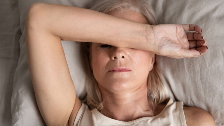 older woman sleeping 